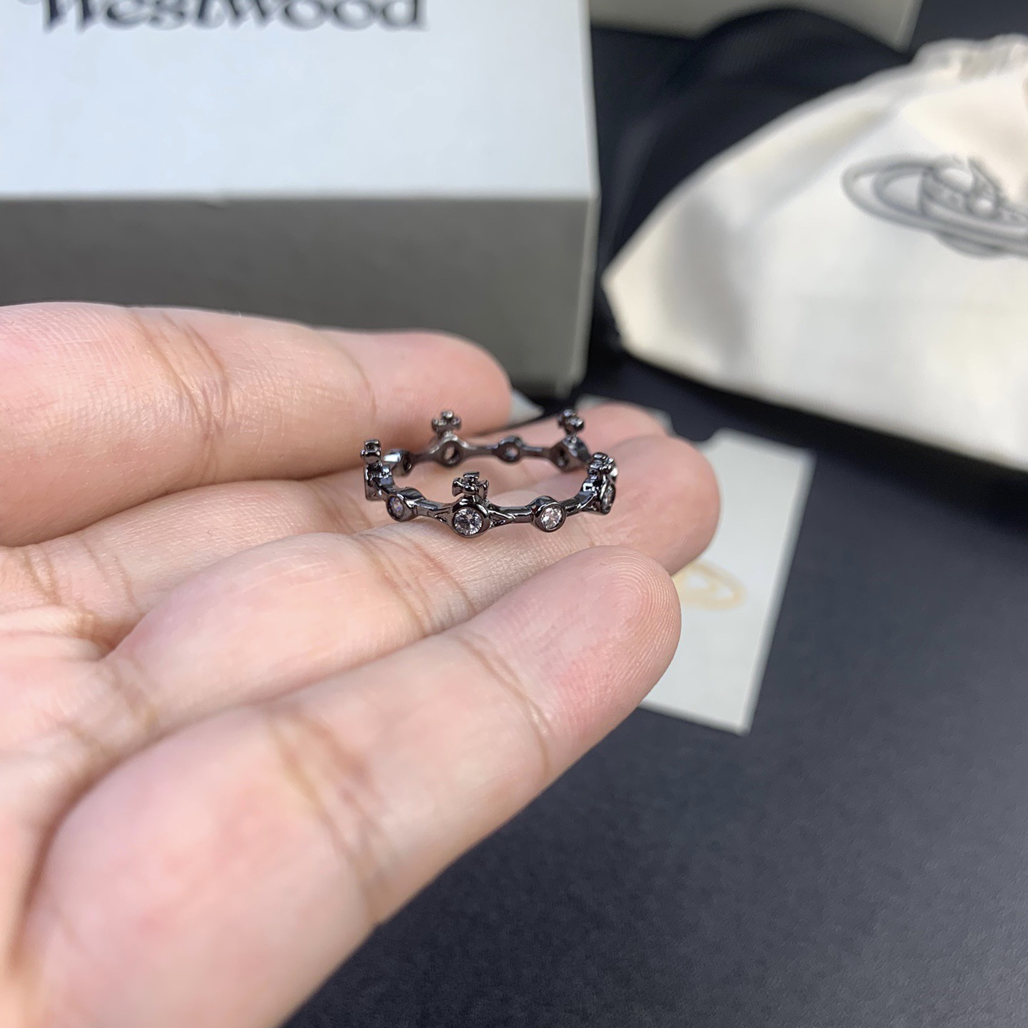Vivienne Westwood Bamboo Knot Saturn Ring - Original Replica Club