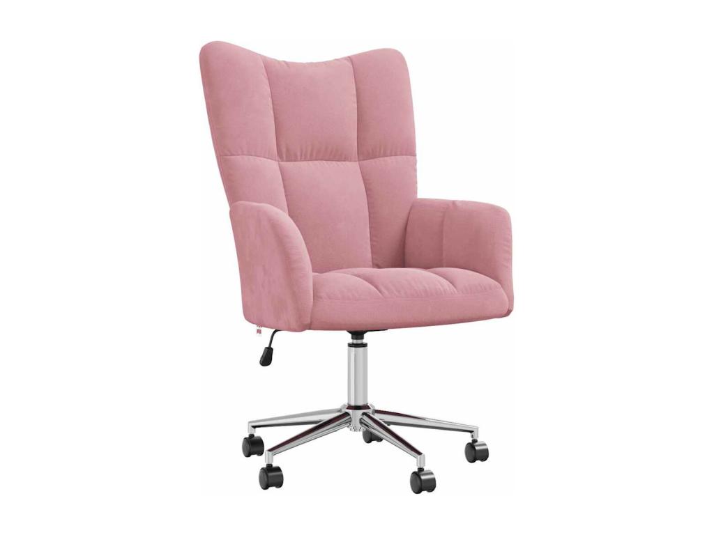 Sillón de Cozetiq de terciopelo rosa