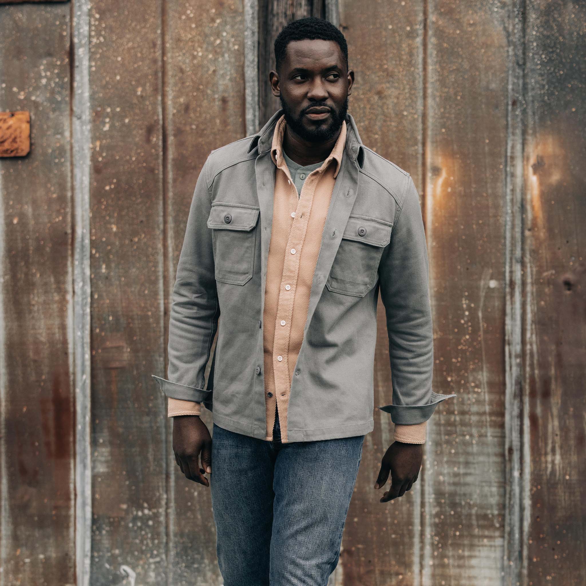 The Shop Shirt in Gravel Boss Duck