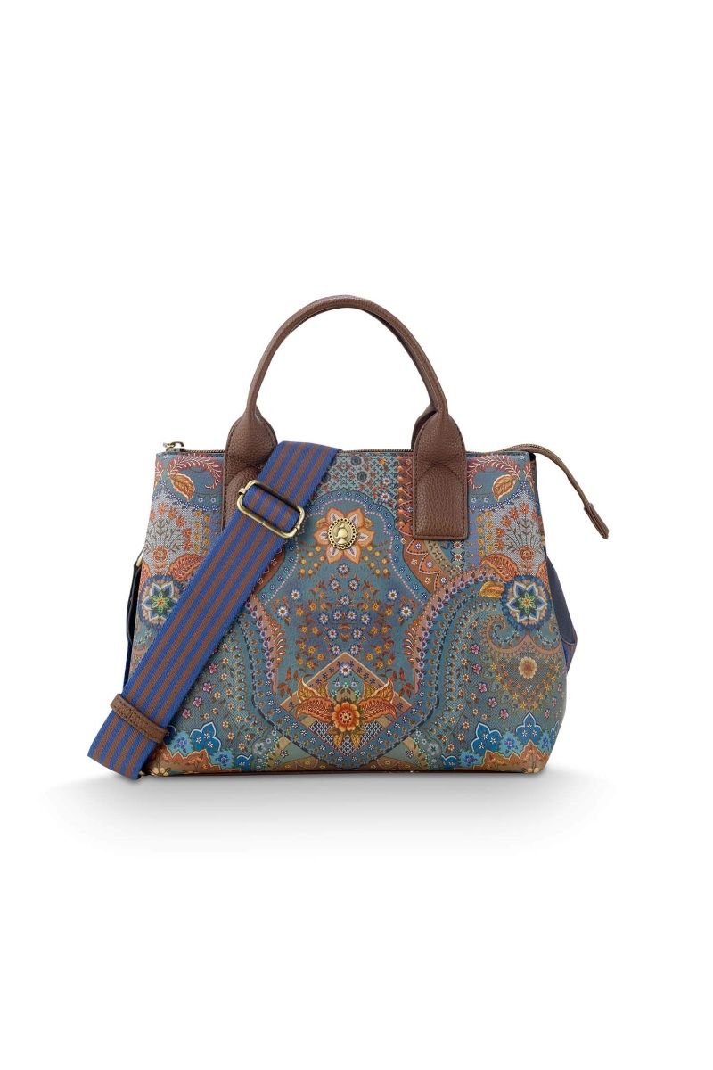 Shoulder Bag Fia Medium Jabali Blue