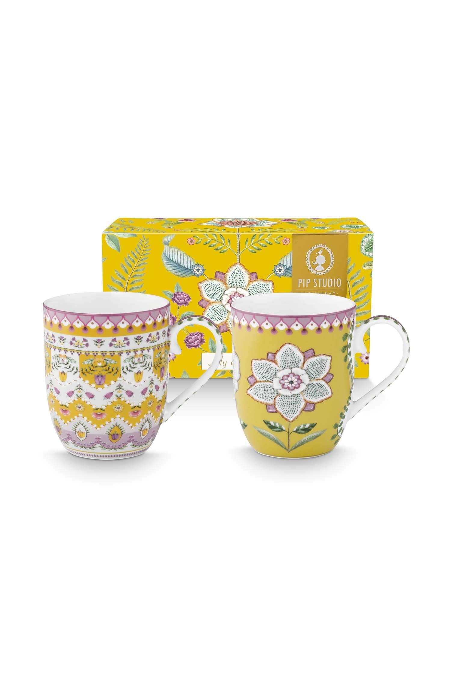 Set/2 Mugs Lily&Lotus Yellow 200ml