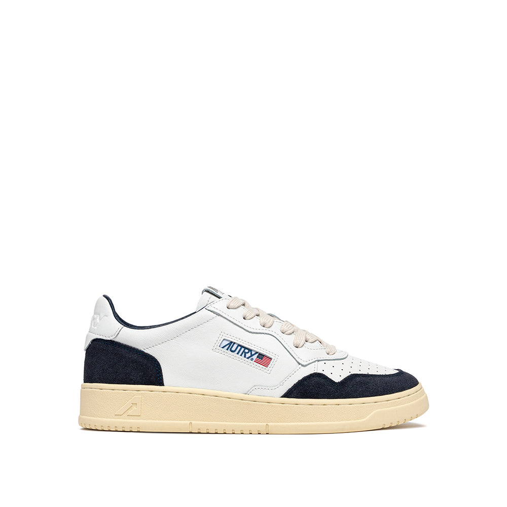 Autry - Baskets Medalist Low Man Ft07 - Blanc Ocean Daim