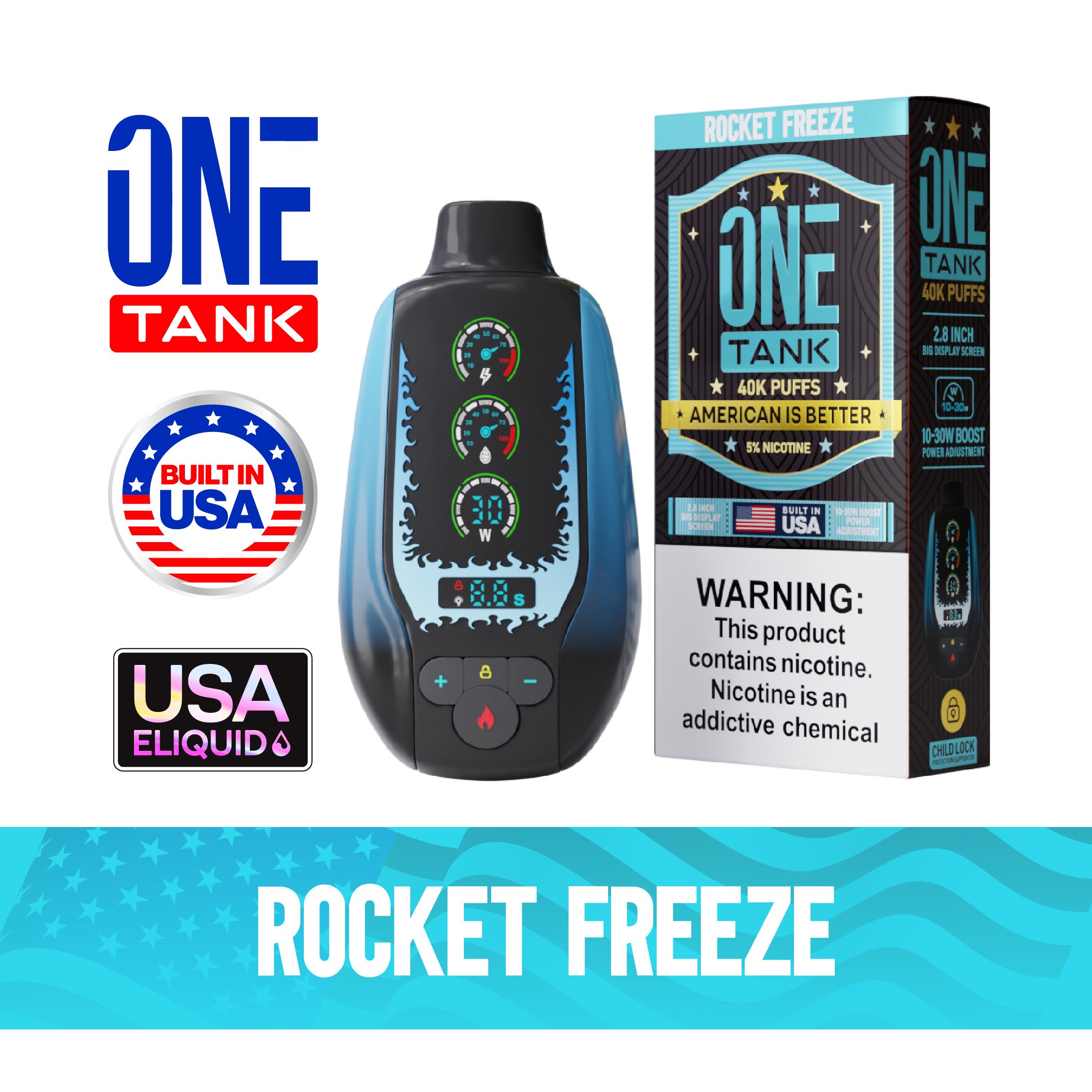 ONE TANK 40K Rechargeable Disposable Vape