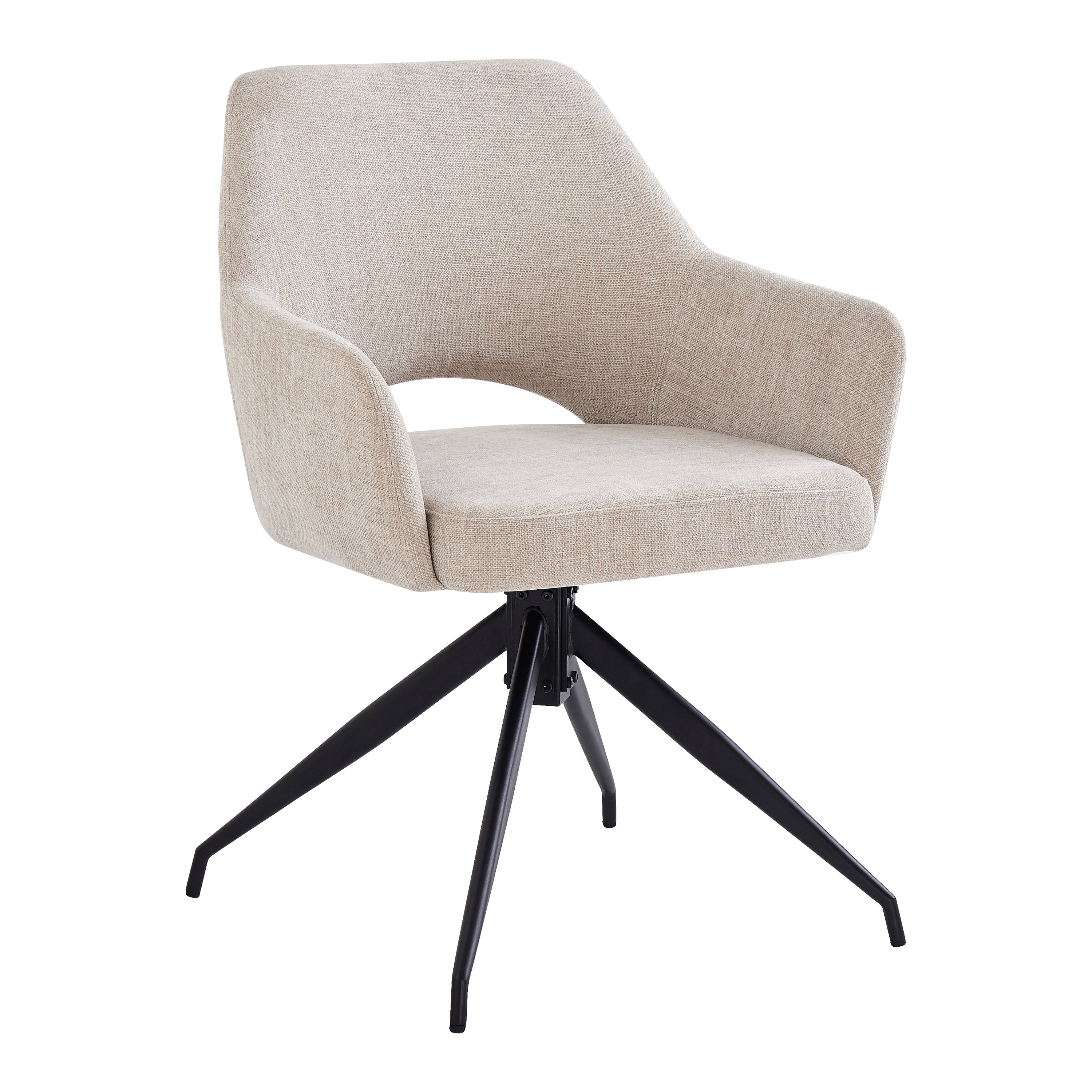 Blokker Gap Draaibare Eetkamerstoel - Beige / Zwart