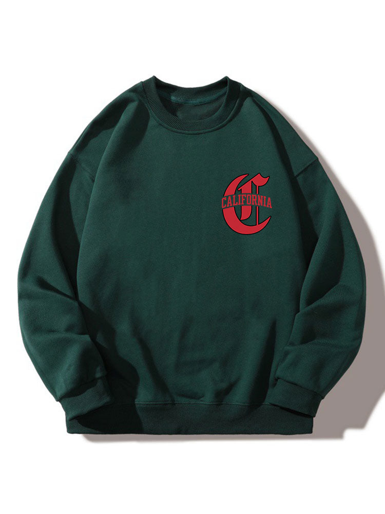 C California Print Relaxed Sweatshirt
