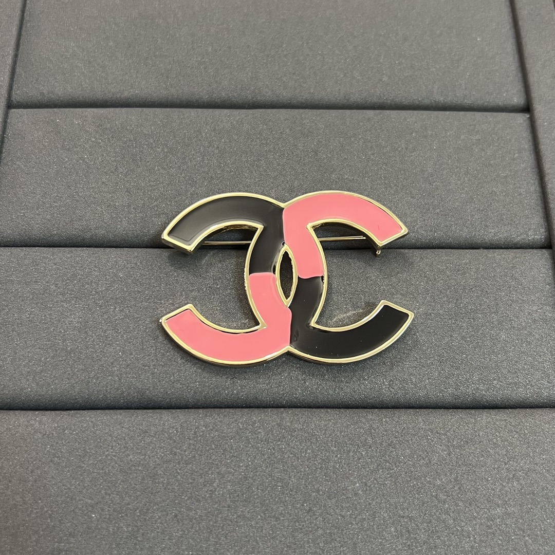 Chanel Enamel Mixed Color CC Brooch - Original Replica Club