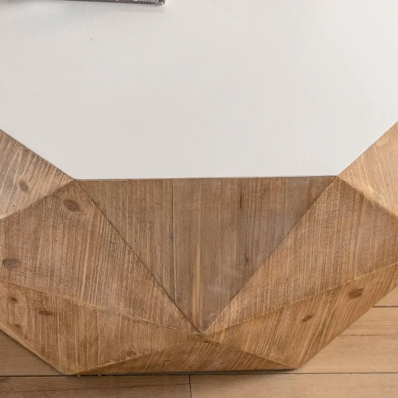 38-Inch Three-Dimensional Embossed Retro American Coffee Table