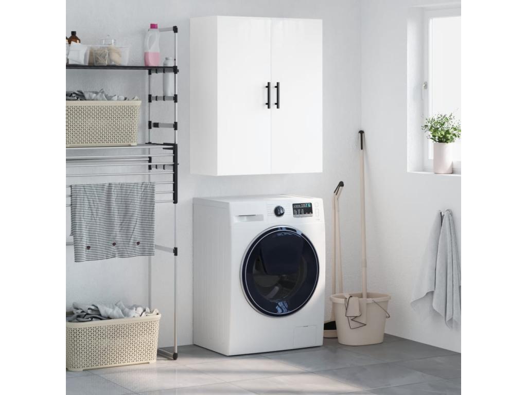 Armario de pared blanco brillante 69 - 5x34x90 cm