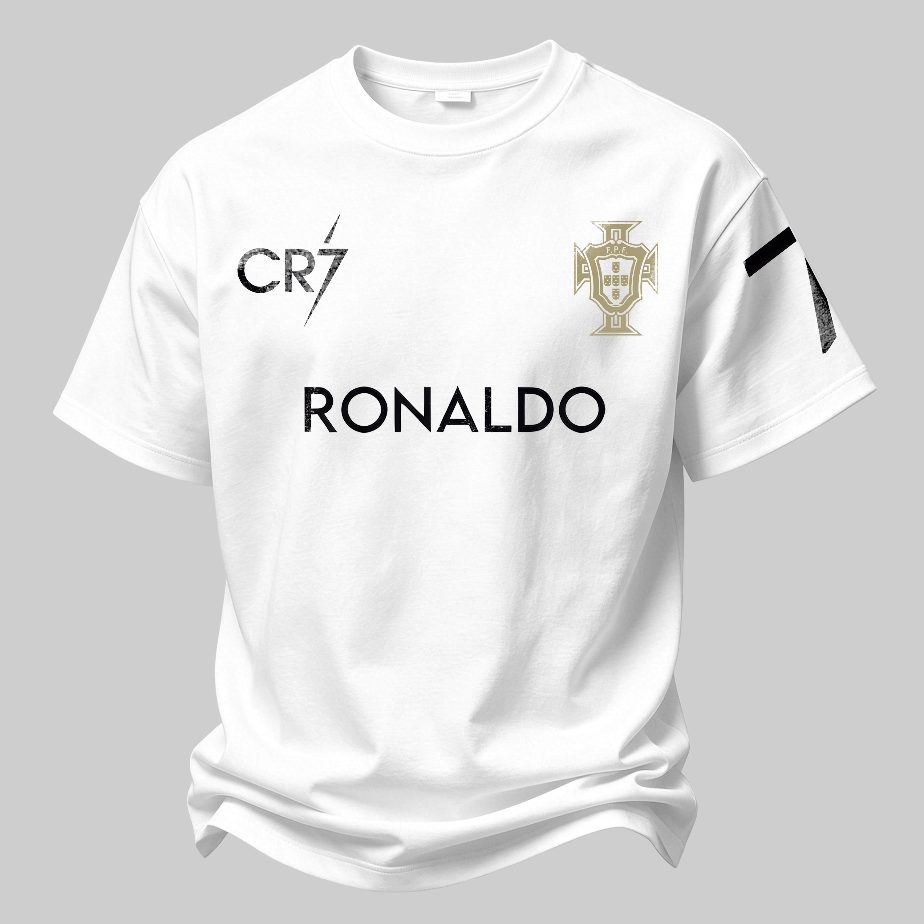 Classic Number 7 Printed Oversized Unisex T-shirt