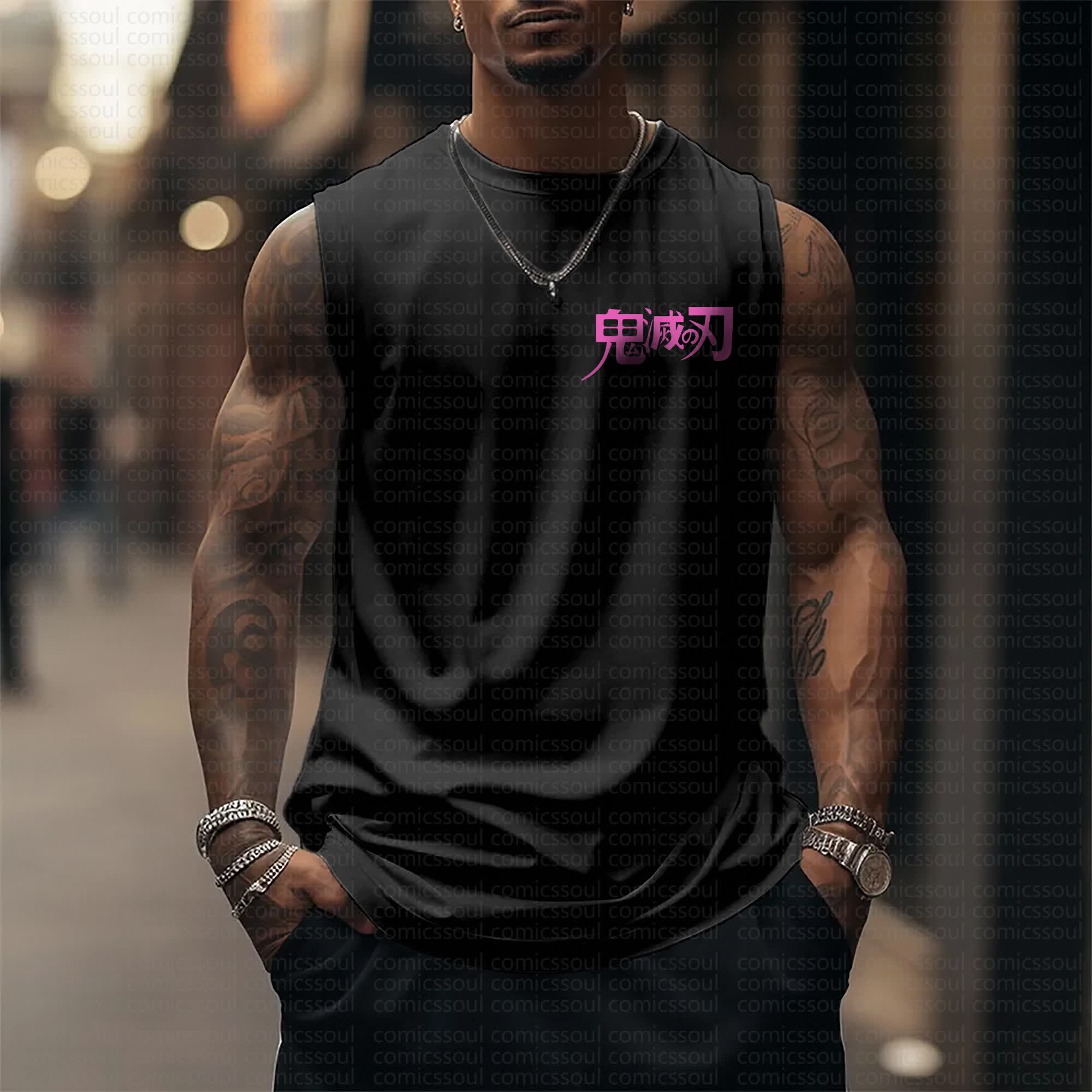 Unisex  “Comicssoul” Casual Anime  Tank Top TeeThreads Sustain the Scene with Custom Apparel