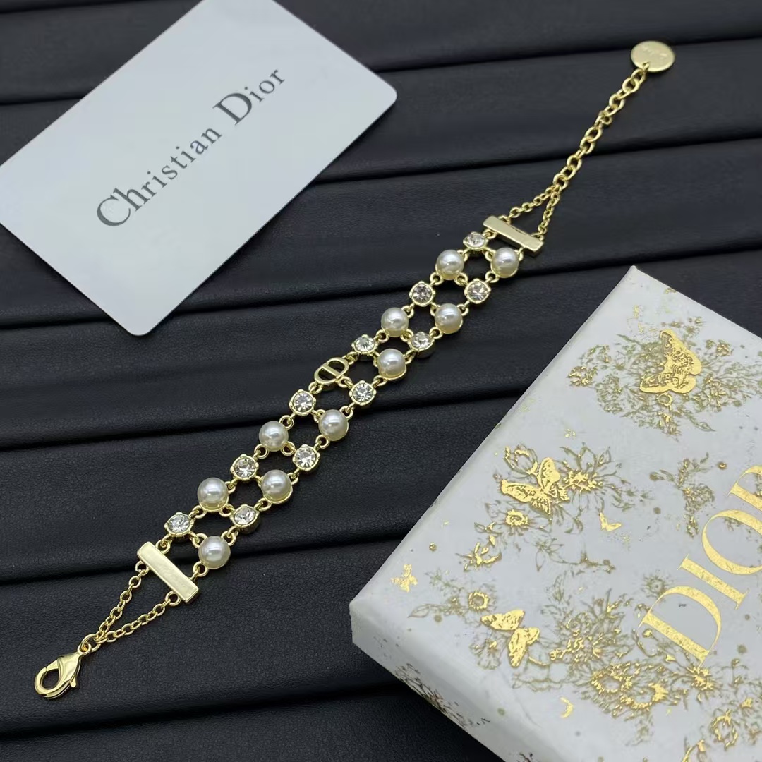 Dior Two Row Pearl Bracelet - Original Replica Club