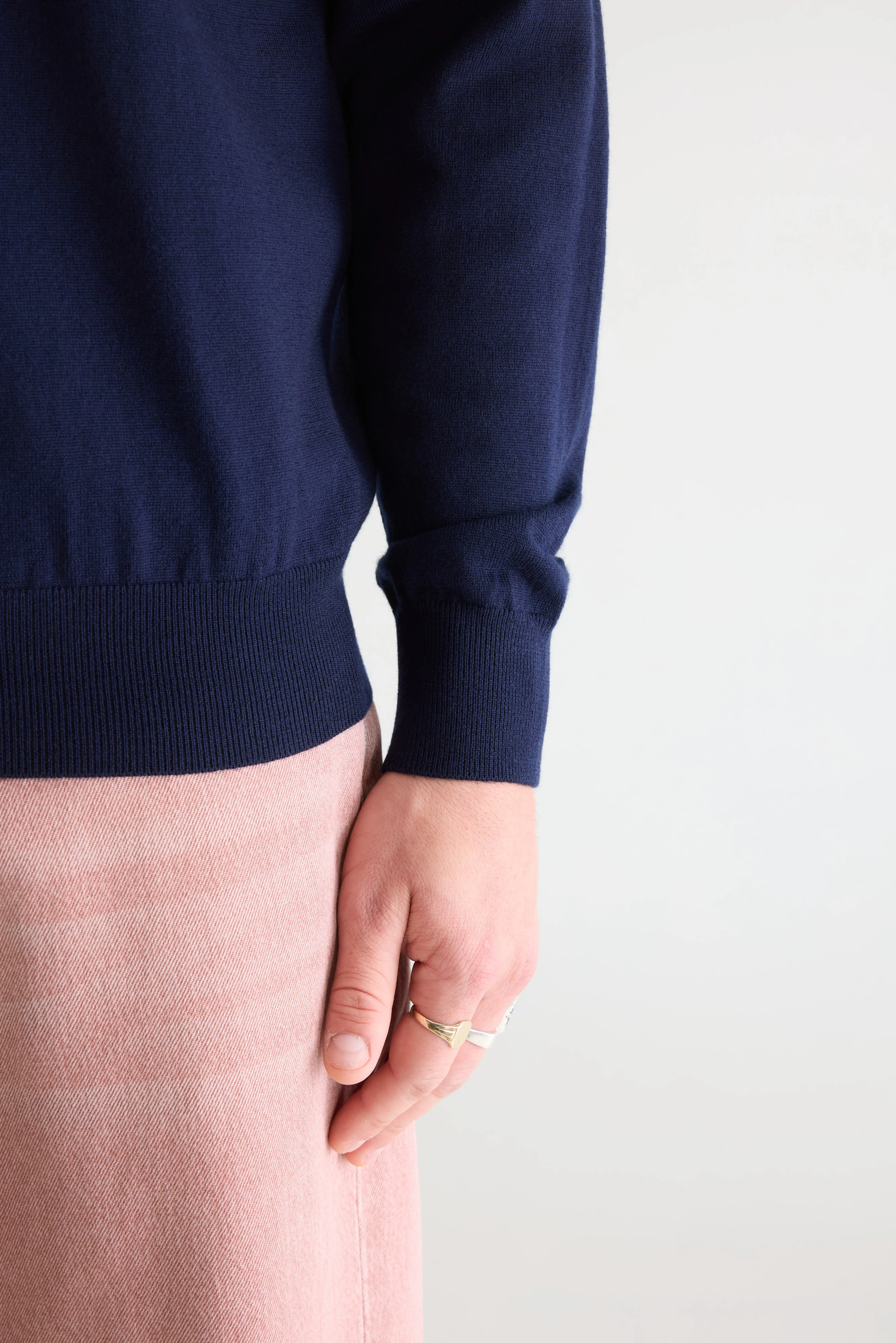 Bellerose Dilliv crewneck navy sweater (251 / M / NAVY)