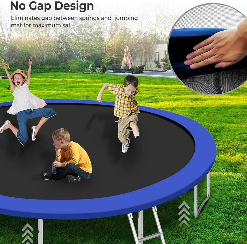 Trampoline With Enclosure Net And Adjustable Basketball Hoop - 8ft, 10ft, 12ft, 14ft, 15ft, 16ft - Image 36 Trampoline With Enclosure Net And Adjustable Basketball Hoop - 8ft, 10ft, 12ft, 14ft, 15ft, 16ft - Image 36