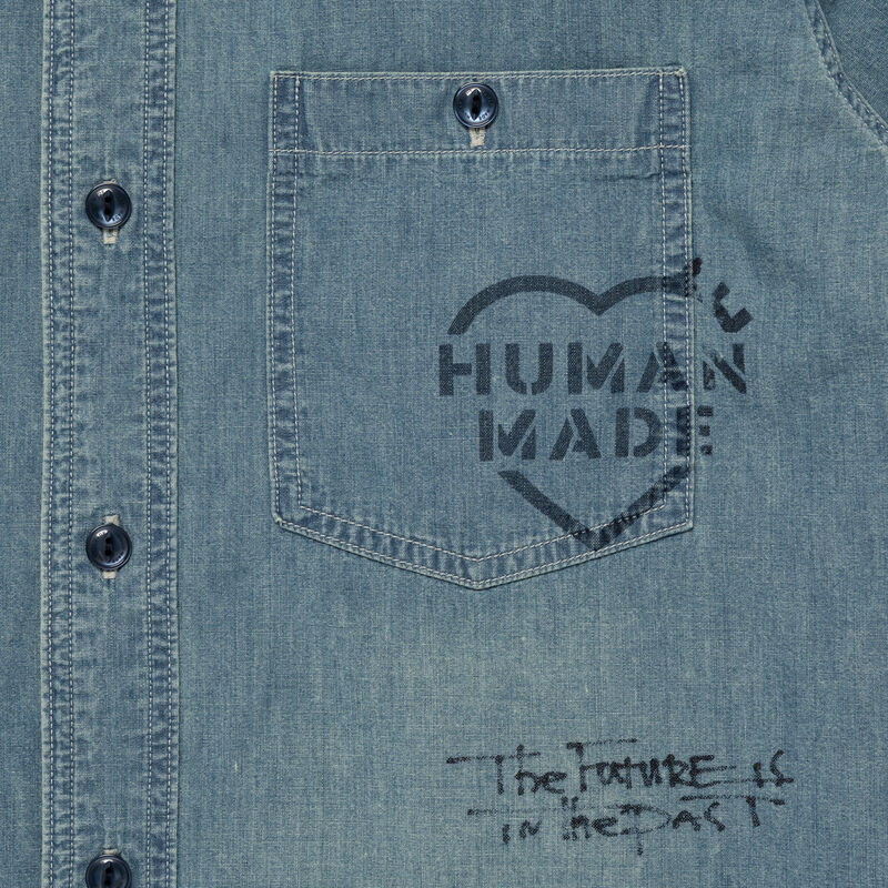 HUMAN MADE MILITARY CHAMBRAY SHIRT