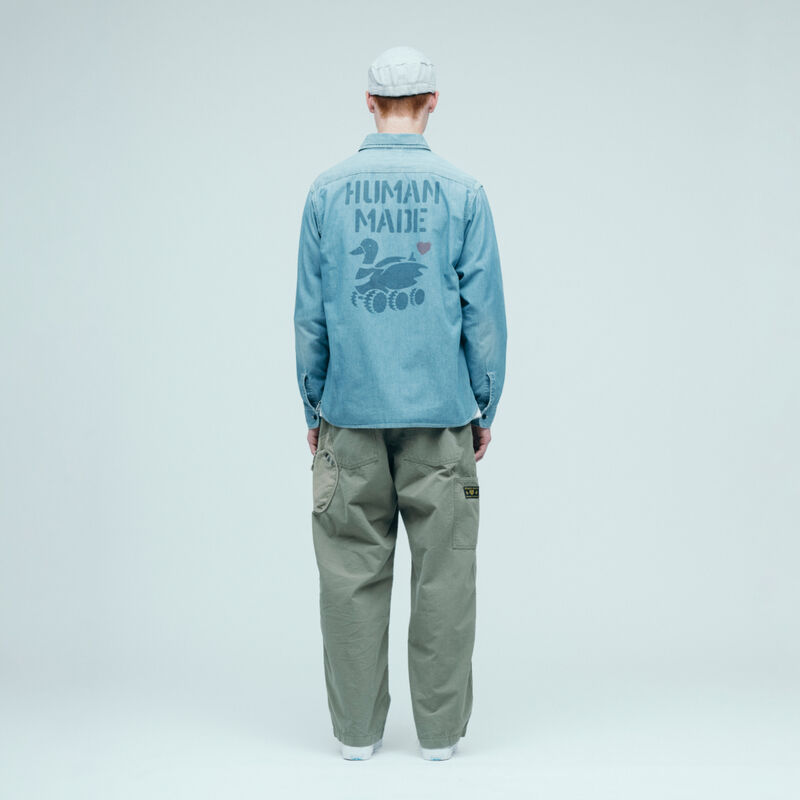 HUMAN MADE MILITARY CHAMBRAY SHIRT