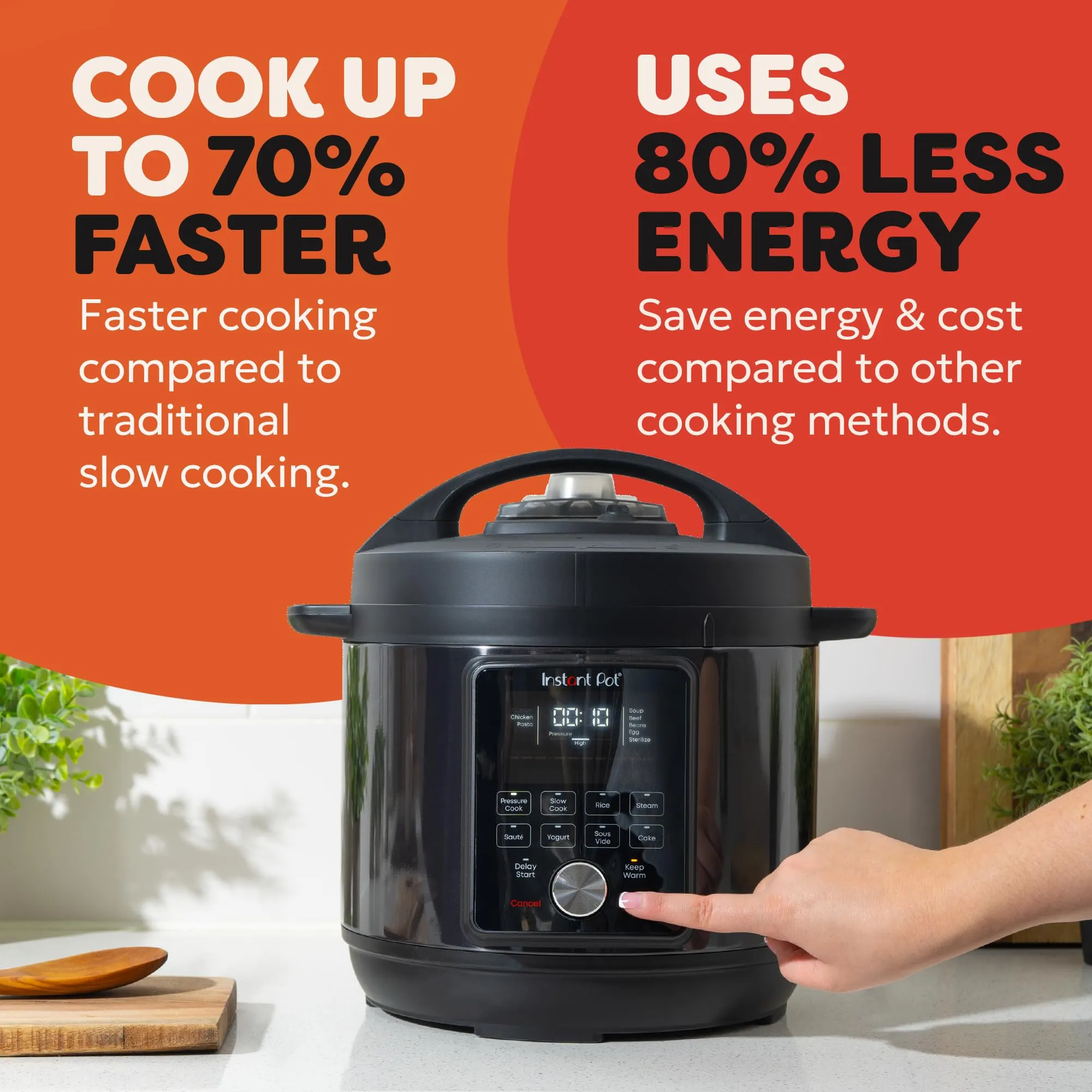 Instant Pot Duo Plus Multi-Function Pressure Cooker 5.7L Black