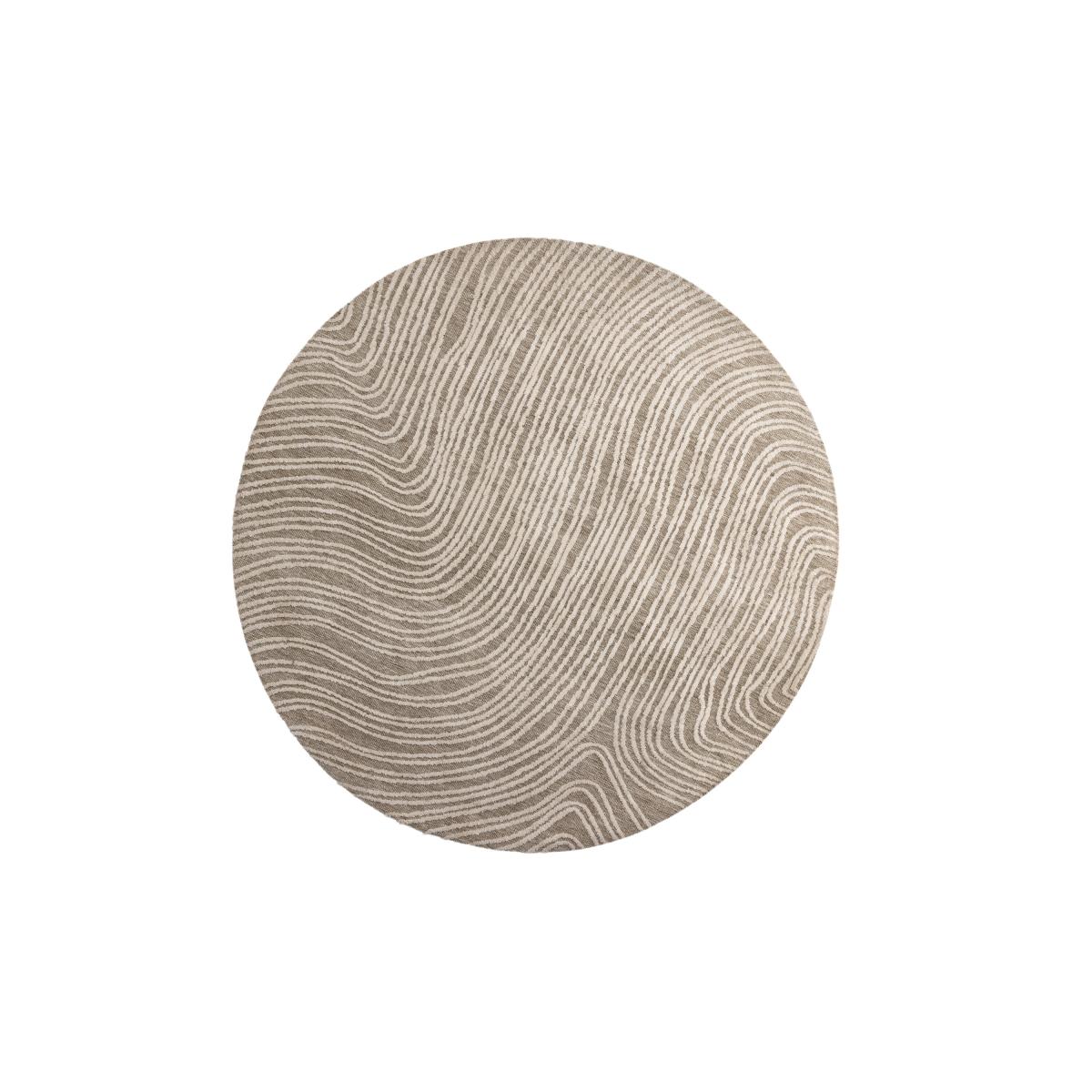 Svea - Alba ronde vloerkleed - ø200 cm - beige