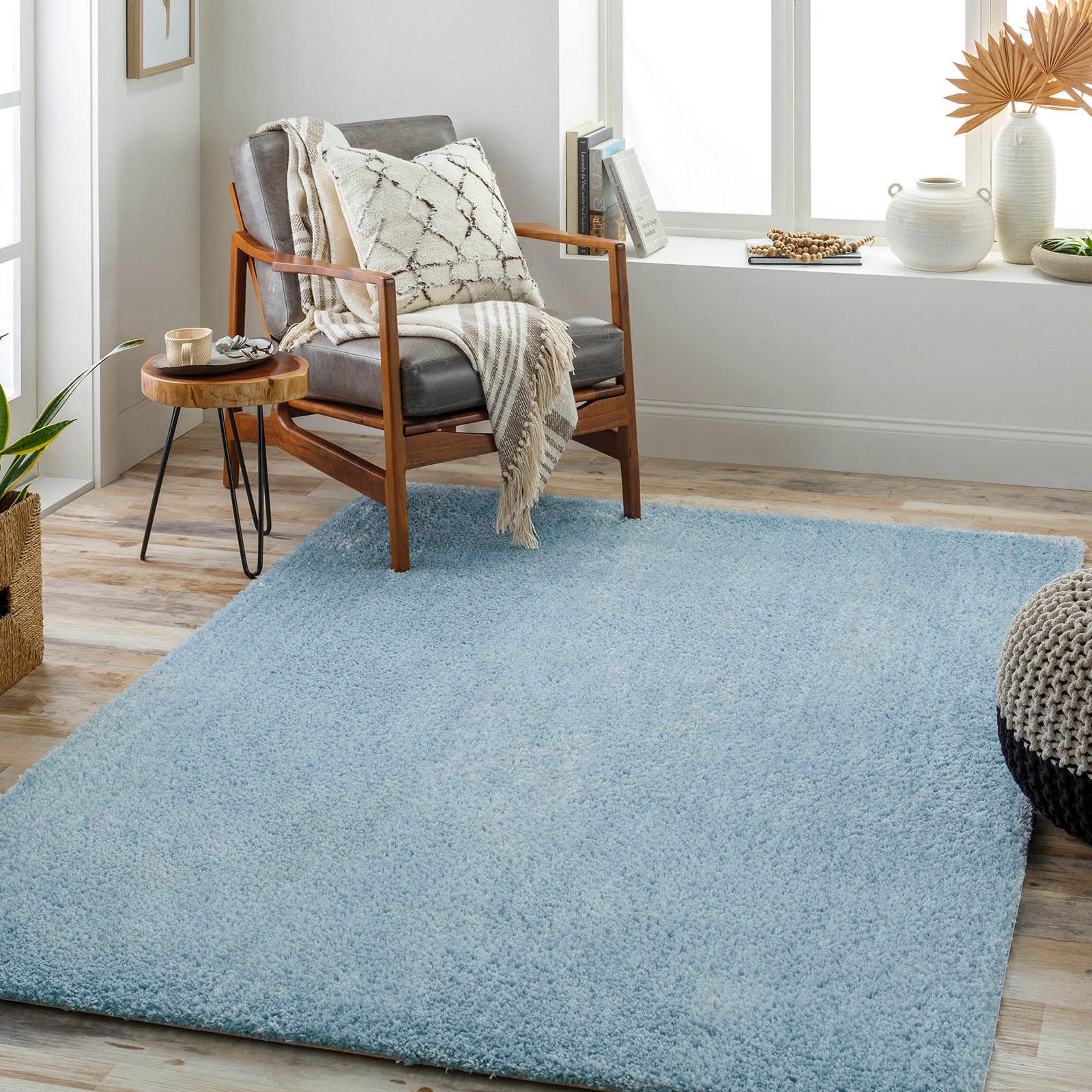 Blokker Nuv Vloerkleed 160 x 213 cm - IJsblauw