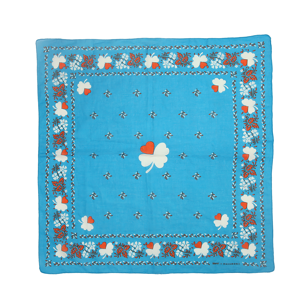 Moismont x Merci -  Bandana Trèfle - Turquoise
