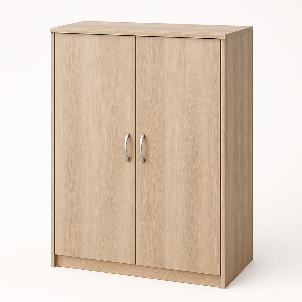 Armario con puertas de tablero de partículas 80x40x105 cm color claro