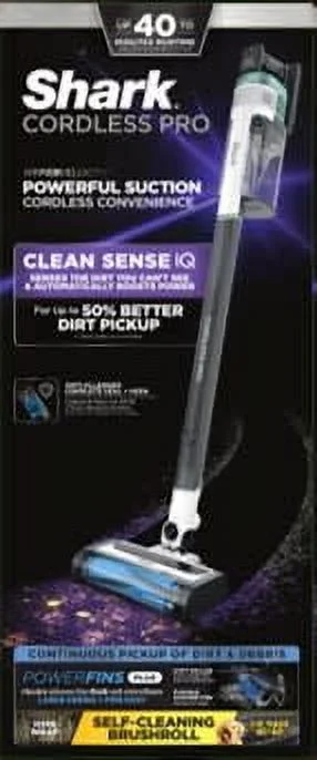 Shark® Cordless Pro Stick Vacuum with Clean Sense IQ Technology, Power Fins PLUS Brushroll, Crevice Tool Included, HEPA Filtration, IZ540H - Image 15