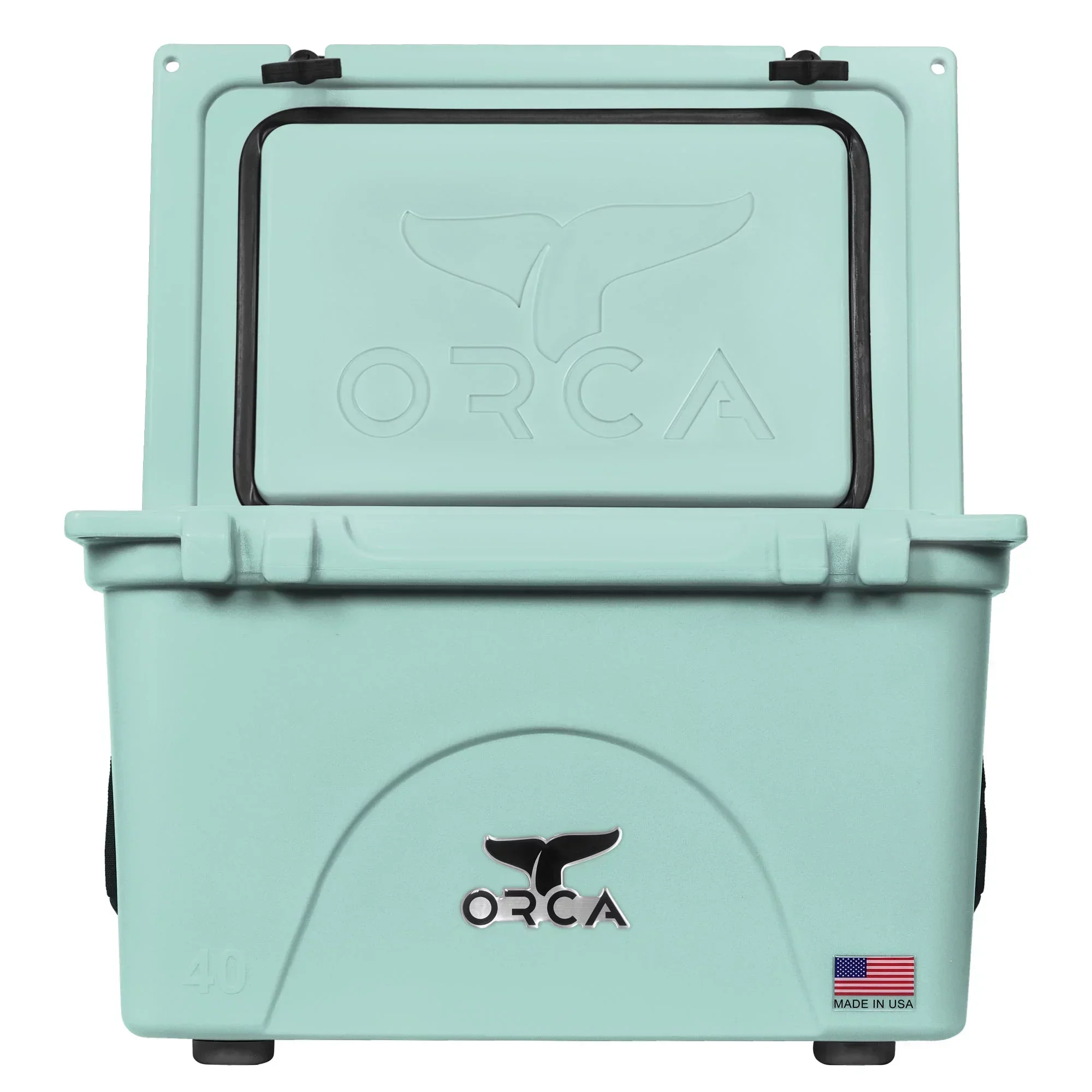 ORCA 40 Quart Hard Cooler Insulated Ice Chest, Seafoam Green - Image 3 ORCA 40 Quart Hard Cooler Insulated Ice Chest, Seafoam Green - Image 3