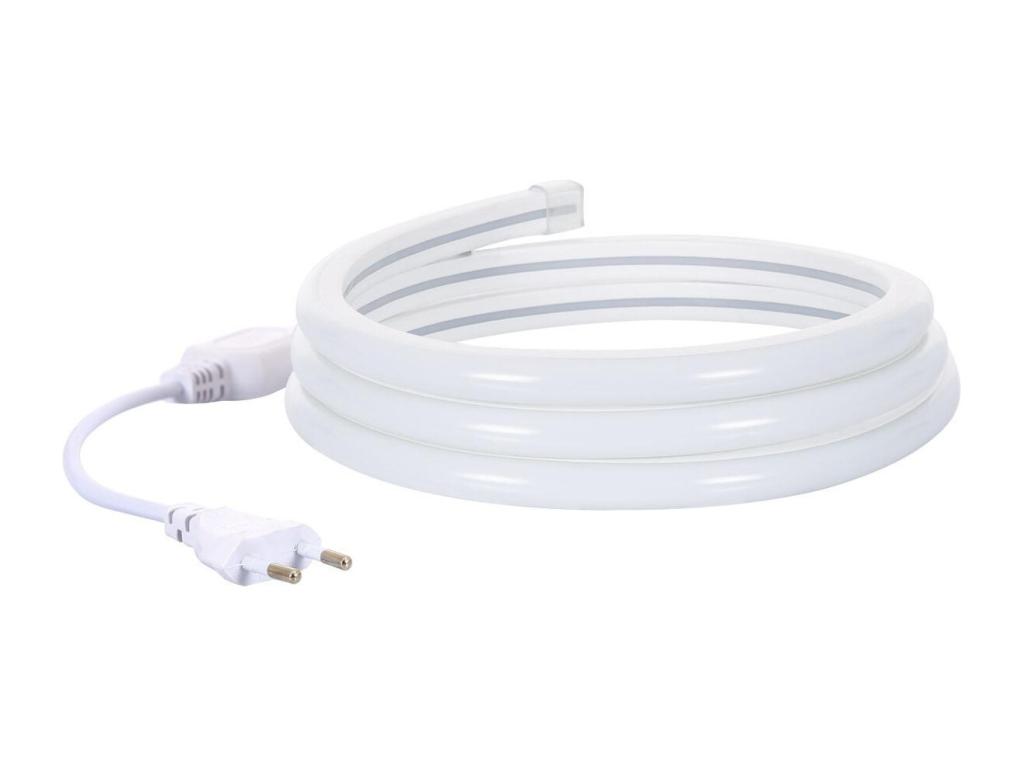Tira Neón LED 7.5 W/m Regulable 220V AC 120 LED/m Semicircular 180º Rosa IP67 a Medida Corte cada 100 cm 11 m