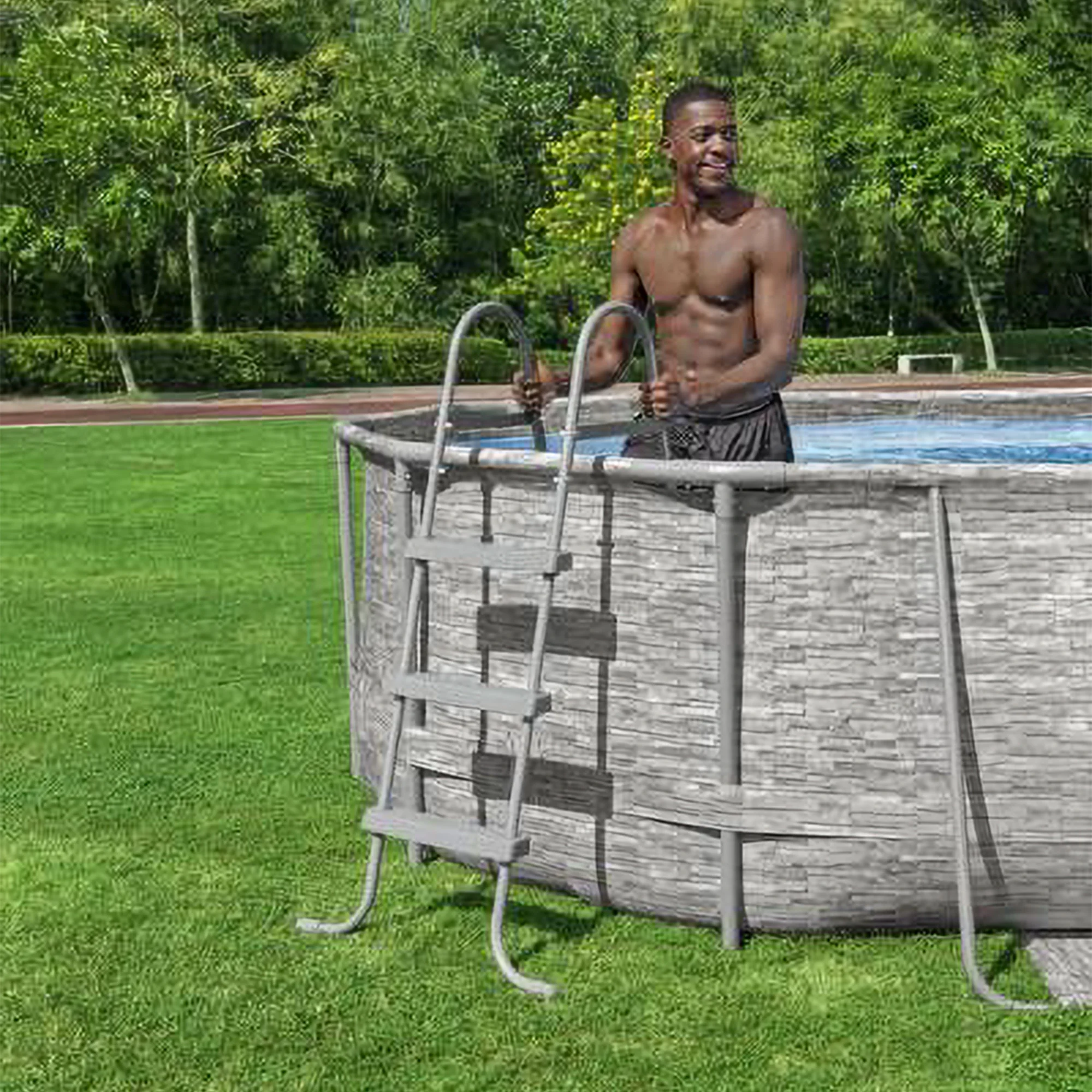 Bestway Power Steel Swim Vista 14' x 8'2" x 39.5" Above Ground Pool Set - Image 11