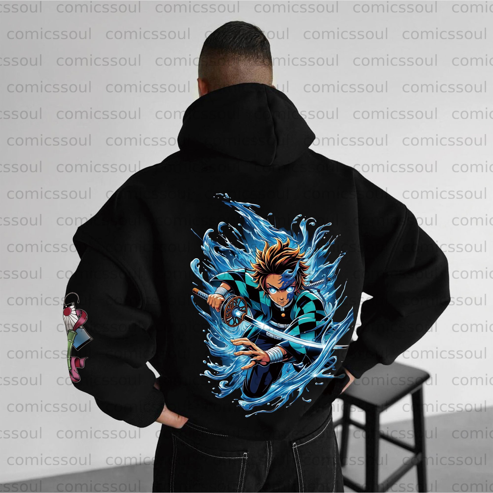 Unisex Anime Graphic Streetwear Vintage Plush Hoodie