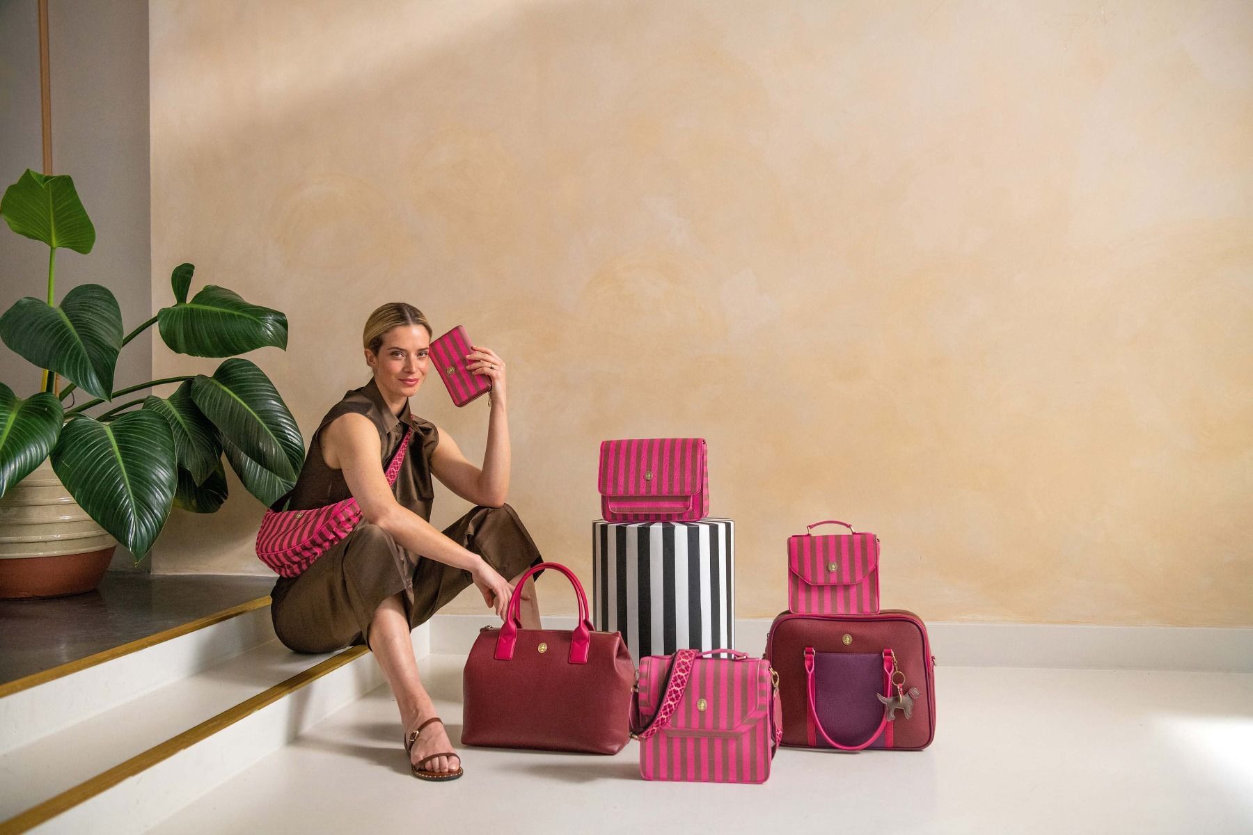 Bag Strap Flower Red