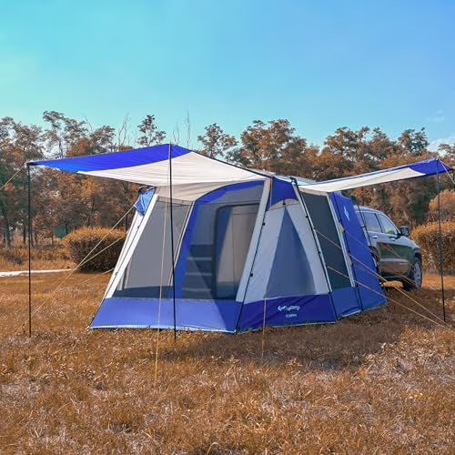 SUV Tent, Instant 6-8 Person Waterproof & Windproof Tailgate Car Camping Tent with Movie Screen for Family Camping & Outdoor Adventures - Image 5