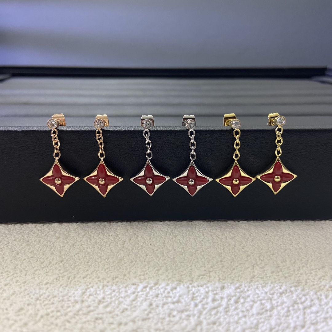 Louis Vuitton Color Blossom Star Drop Earrings - Original Replica Club