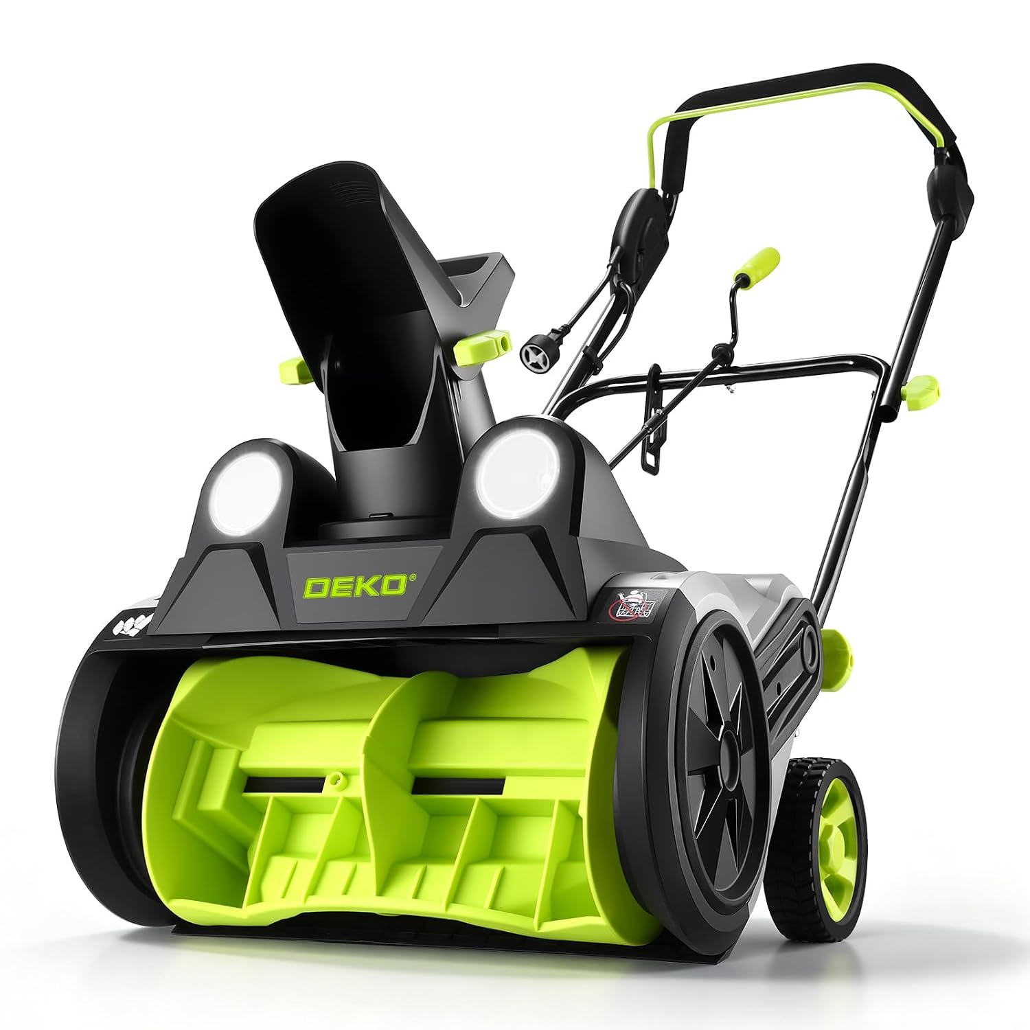 Corded Snow Blower:15A Motor, 18-Inch Electric Snow Blower, Electric Snow Shovel with 25ft Throwing Distance, Dual LED Lights, 3200rpm Snow Thrower DEKOPRO - image 2