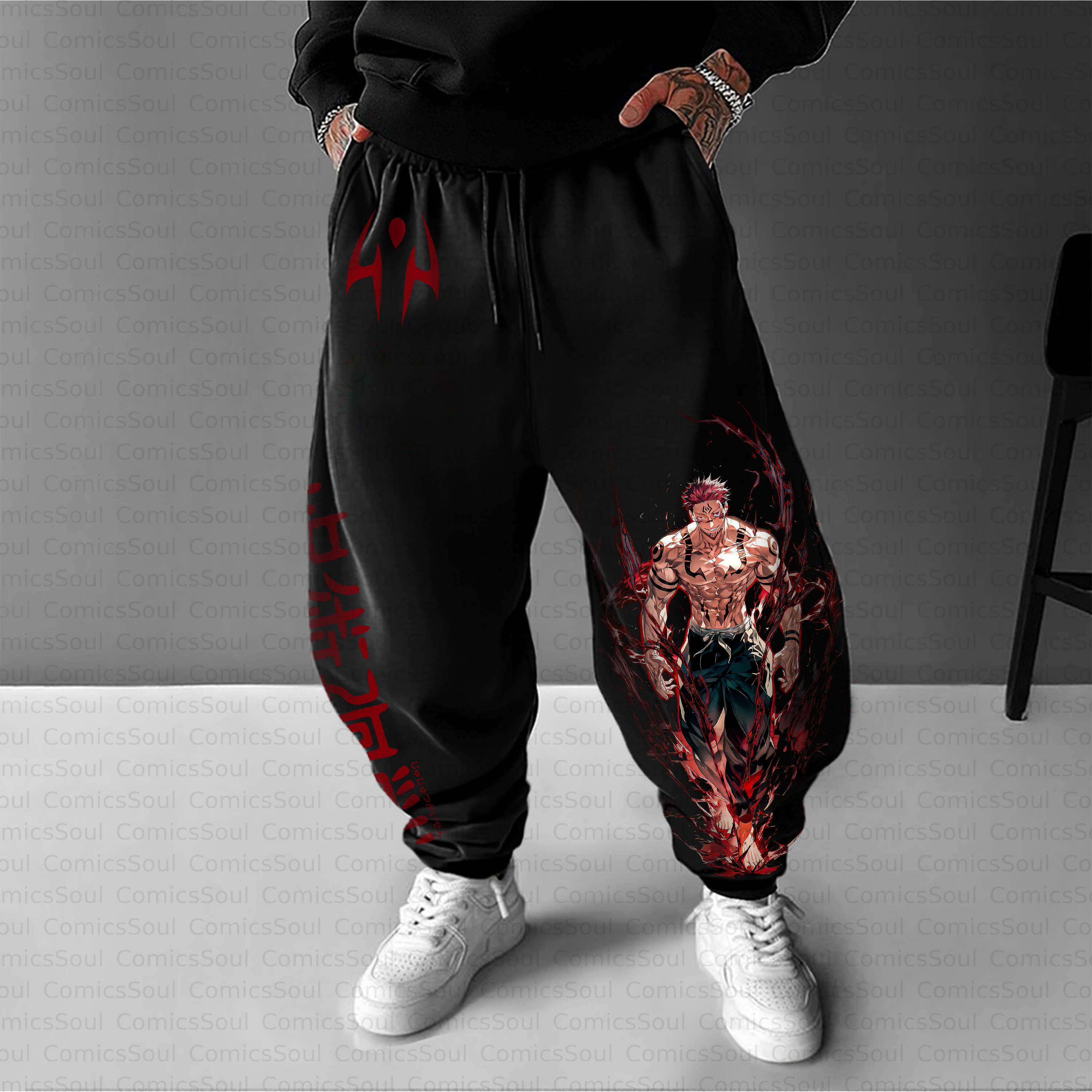 Unisex Casual Anime Streetwear Pant