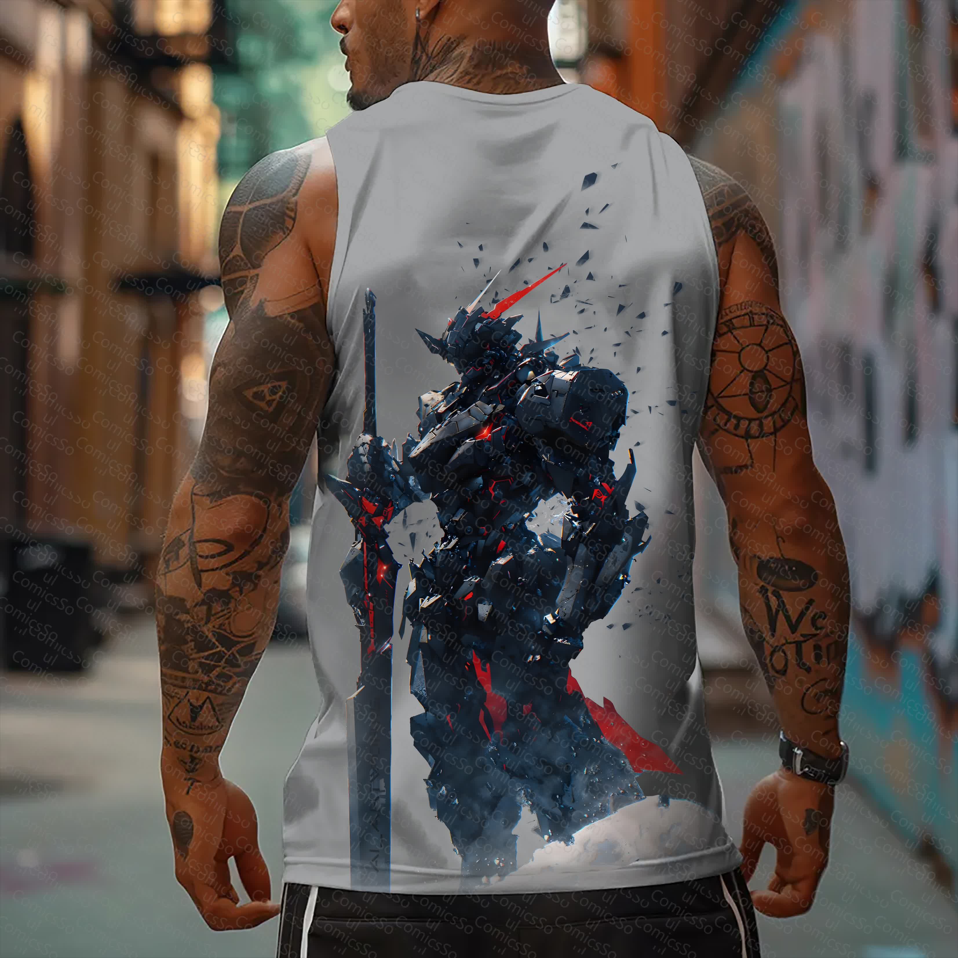 Unisex  “Comicssoul” Casual Anime  Tank Top