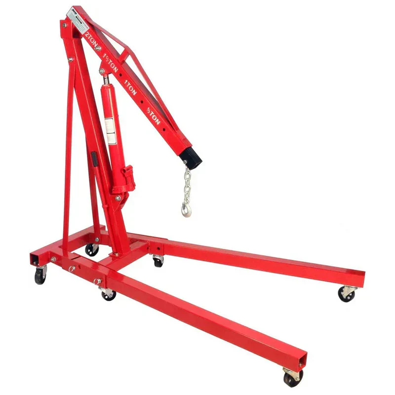 2 Ton Folding Hydraulic Engine Hoist Cherry Picker Shop Crane Lift With 6 Fully Rotating Caster Wheels 2 Ton Folding Hydraulic Engine Hoist Cherry Picker Shop Crane Lift With 6 Fully Rotating Caster Wheels