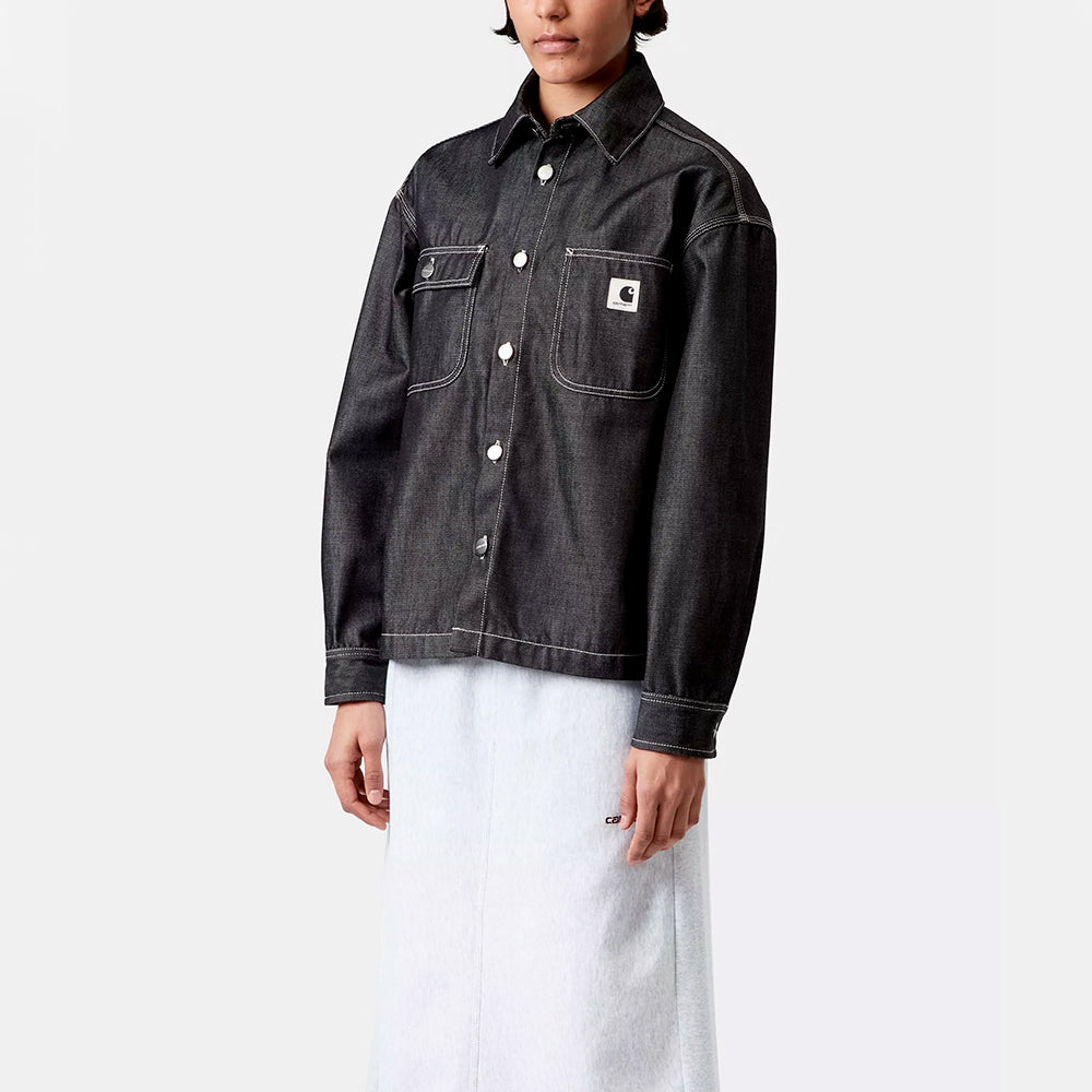 Carhartt WIP - Veste W Louis Melbourne - Noir Rigide