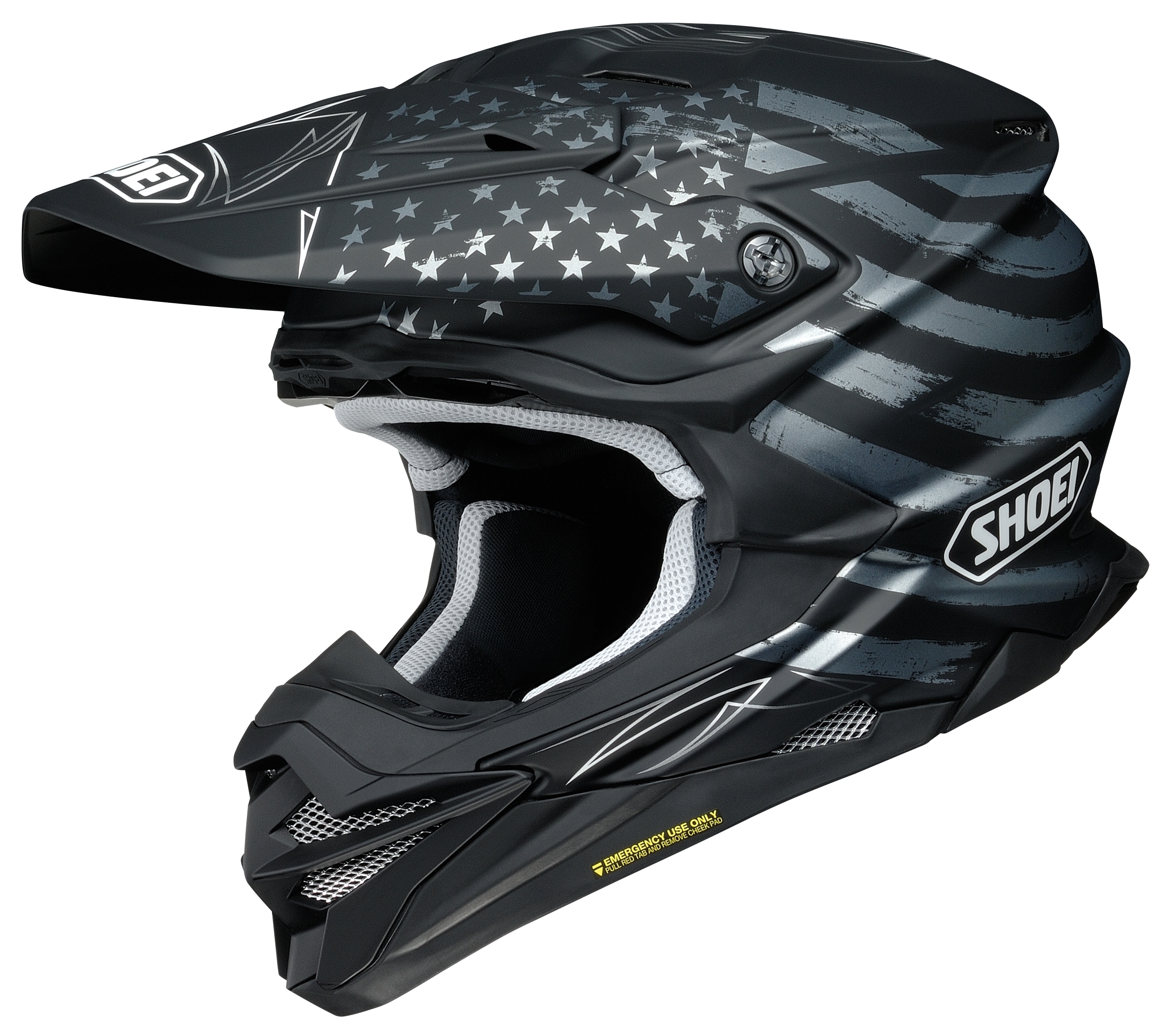SportsBikeShop Shoei VFX-EVO Faithful Helmet Matte Black/Silver / XL [Open Box]