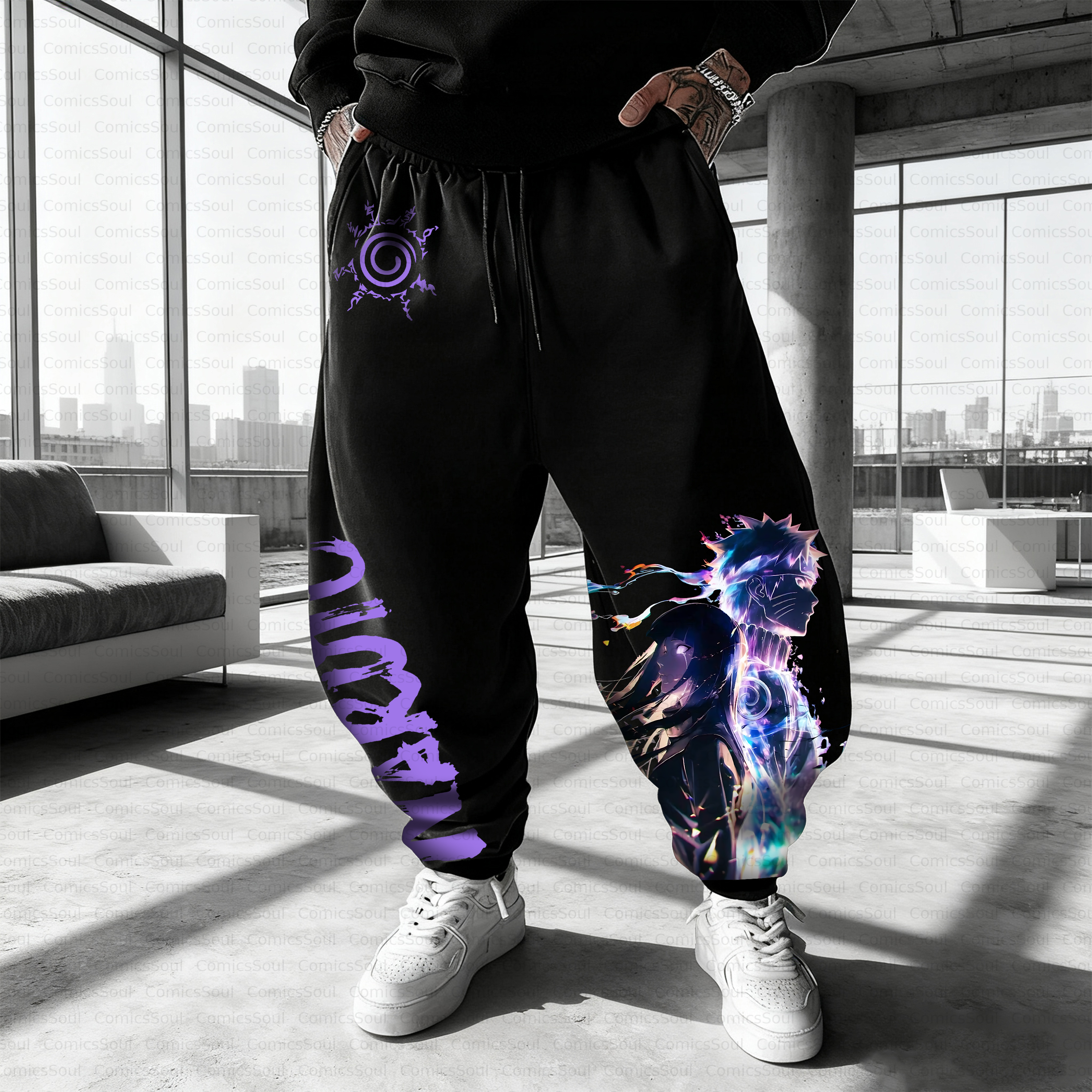 Unisex Casual Anime Streetwear Pant