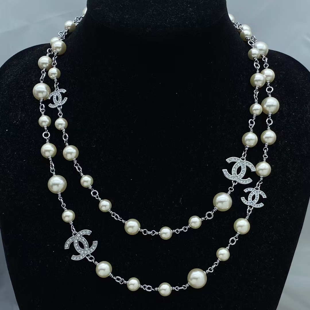 Chanel Coco Long Sweater Pearl Necklace - Original Replica Club