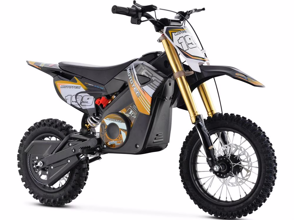 MotoTec 36v Pro Electric 1000W Dirt Bike, Lithium Blue - Image 3