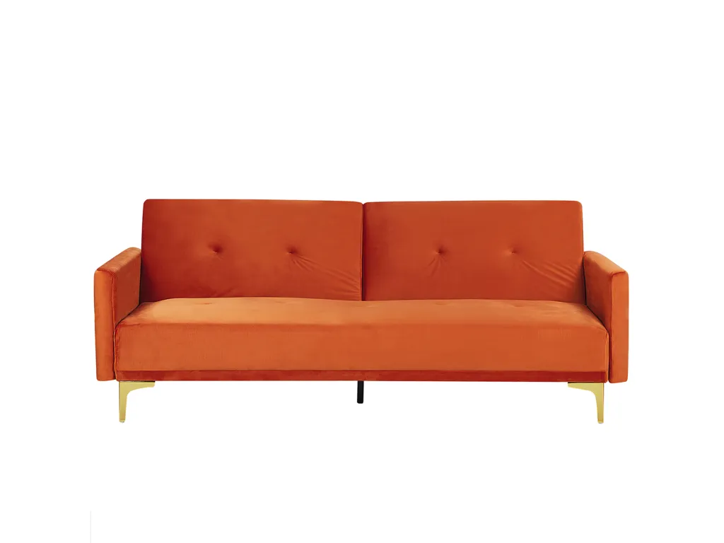 Sofá cama Banakdecoracion Naranja Terciopelo LPSP23164
