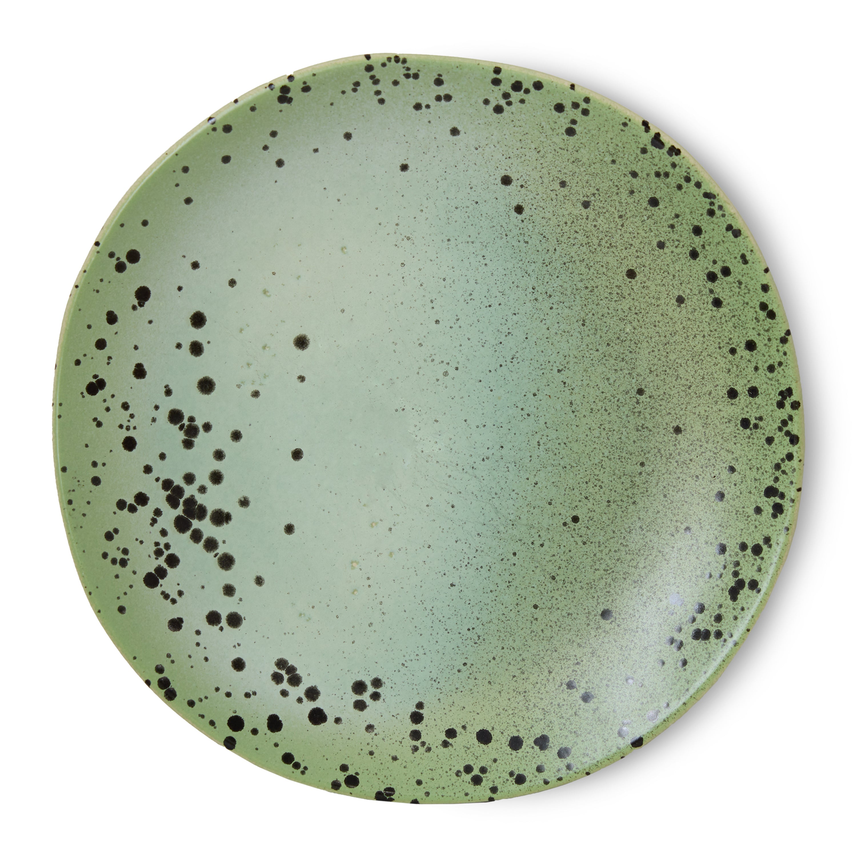 HKliving 70's Ceramics Bord Ø 22 cm - Set van 2 - Fleck