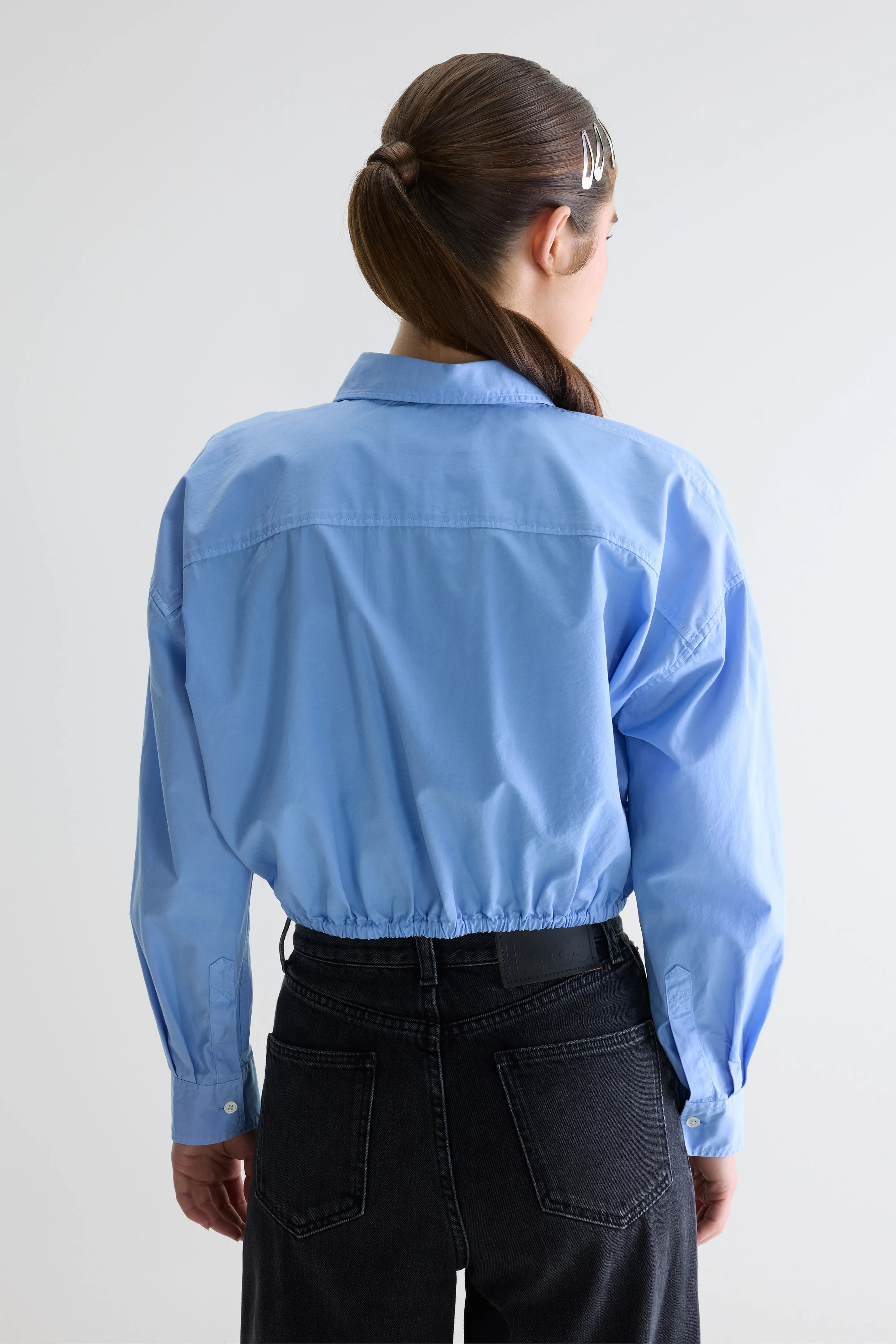 Bellerose Gemma cropped shirt (261 / W / BLUE SHIRT)