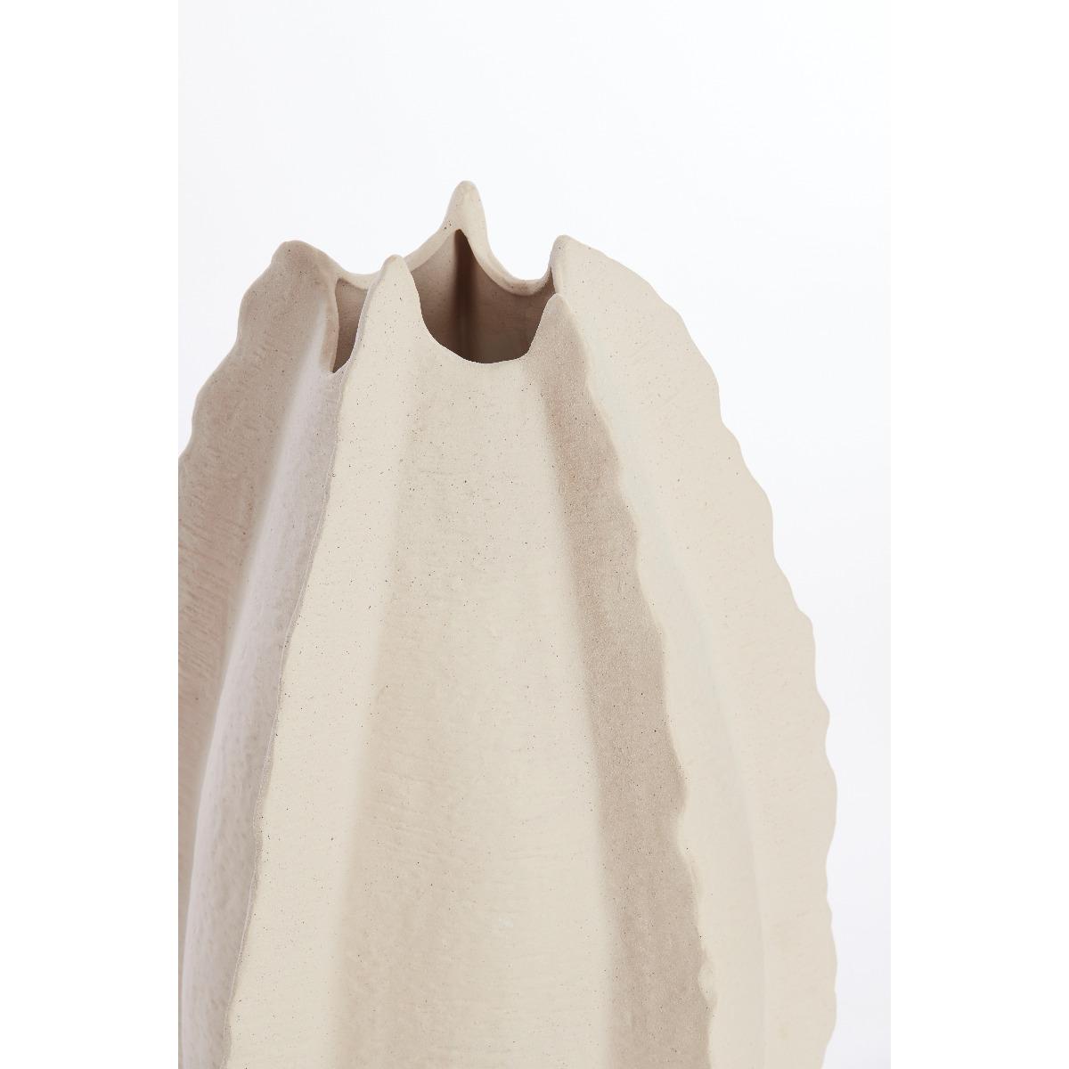 Light & Living - Kelapa vaas deco 37x36x66,5 cm - keramiek crème