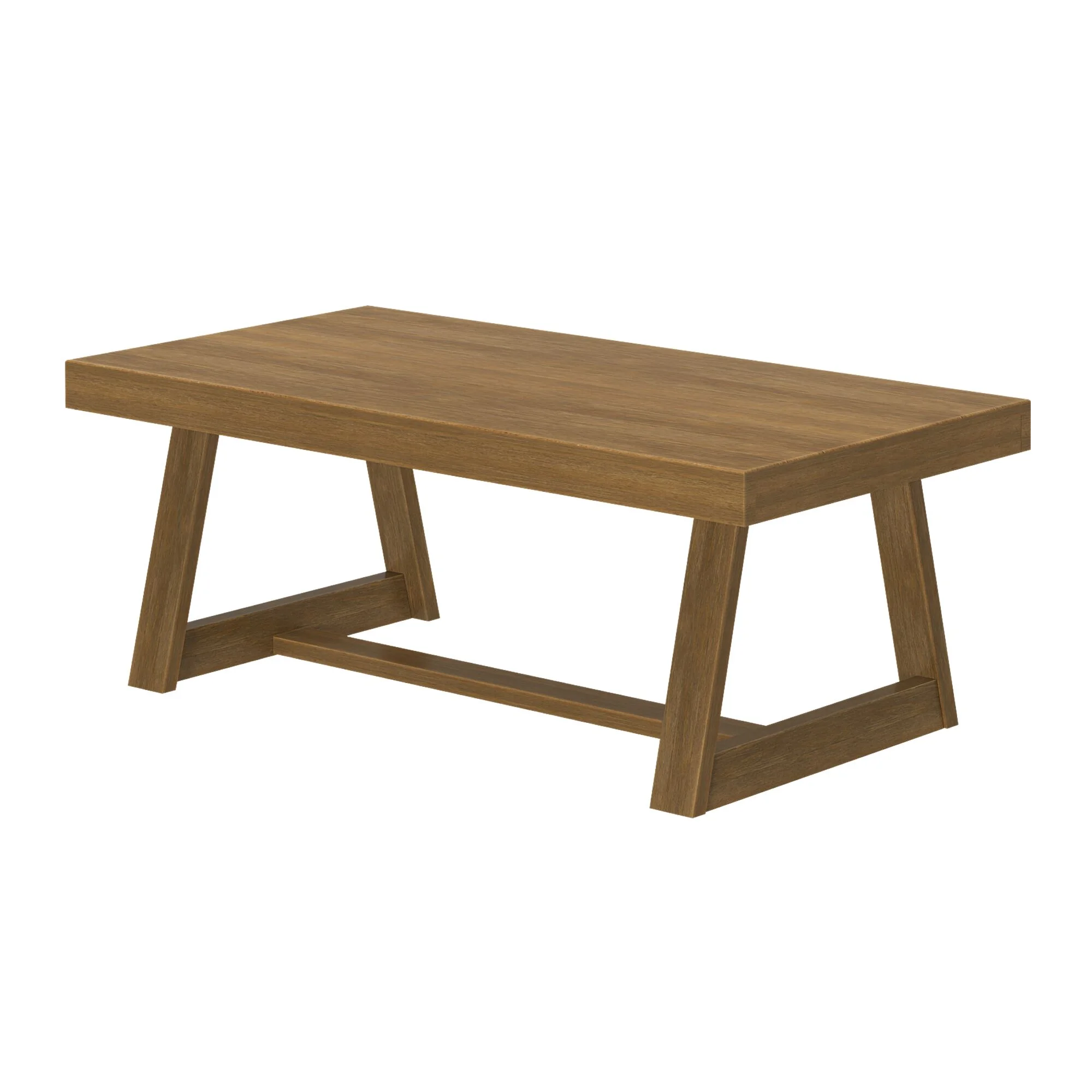 Plank+Beam Farmhouse Coffee Table, 48" Solid Wood Tables for Living Room, Rectangular Center Table - Image 32