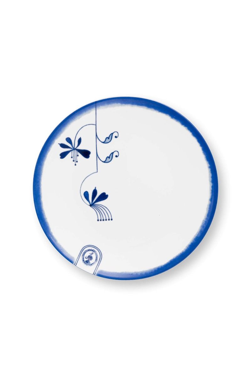 Pastry Plate Pip & The Blue Bird White 15cm