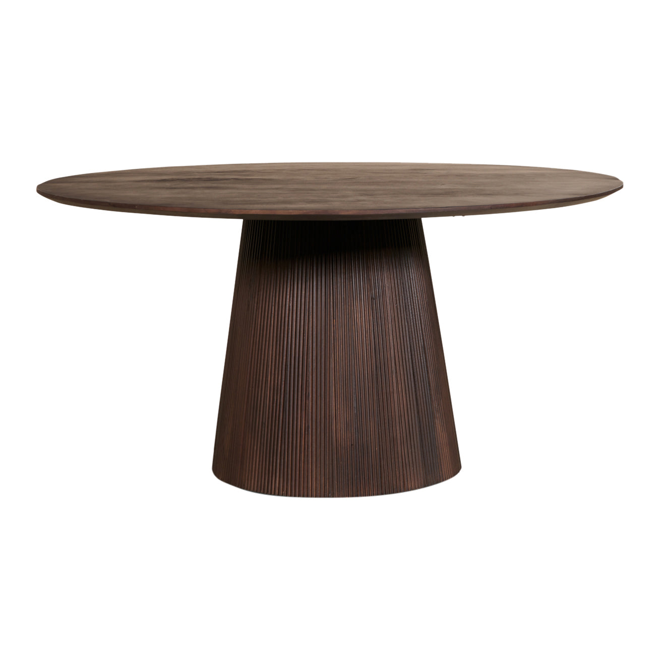 Blokker Grand Eettafel Donkerbruin Mangohout - Ø 150 cm