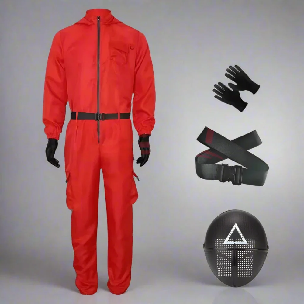 Halloween Costume Adult Guard Mask Jumpsuit Outfit - Image 3 Halloween Costume Adult Guard Mask Jumpsuit Outfit - Image 3
