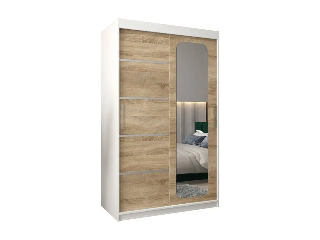 Armario Casahandy V2 con puertas correderas 200x120x62 cm blanco Casahandy